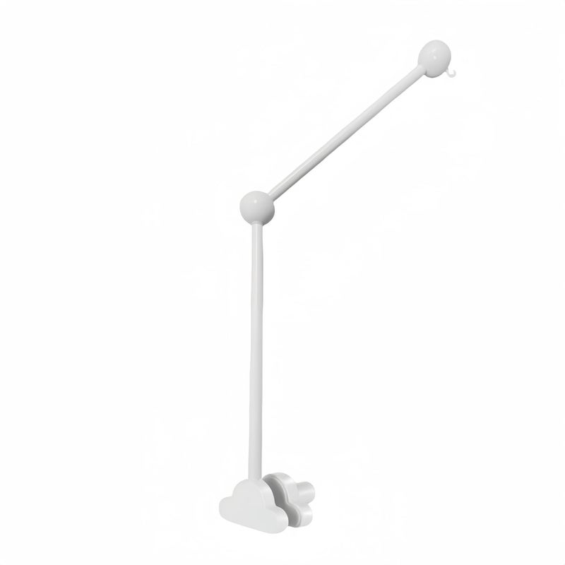 Accfore Baby Crib Mobile Arm,27.2 Inches Wooden Baby Mobile Hanger for Crib,Adjustable Mobile Arm for Crib Cot Bed Bassinet Wind Chimes Bed Bell Nursery Cloud Design (White) - Image 1